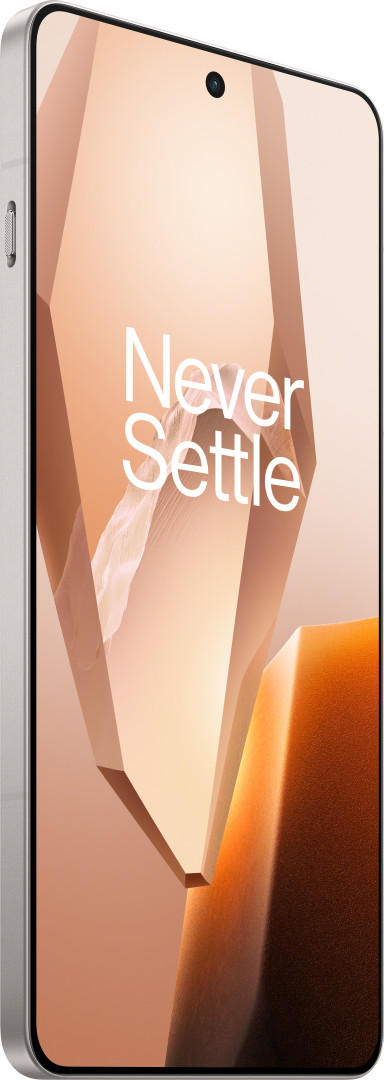 OnePlus 13R 256 Go Blanc 5G + Just in Case Soft Design Back Cover Transparent avant