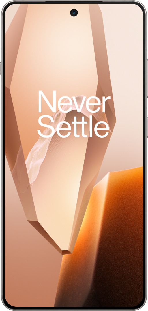 OnePlus 13R 256 Go Blanc 5G + Just in Case Soft Design Back Cover Transparent avant