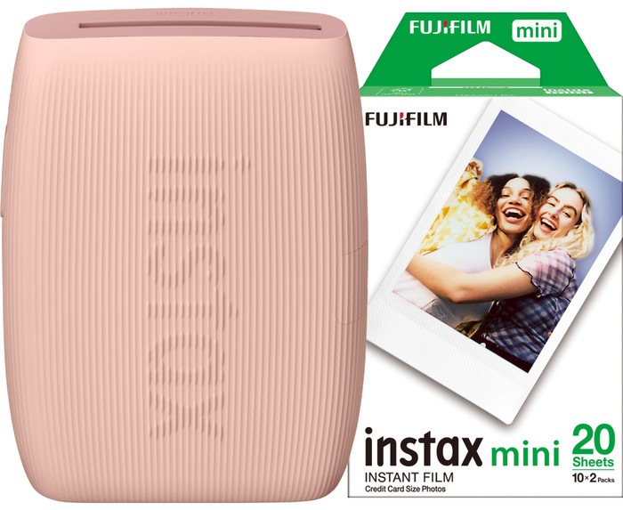 Instax Mini Link 3 Rose Pink + Fujifilm Instax Mini Colorfilm Glossy (20 Pièces) Main Image