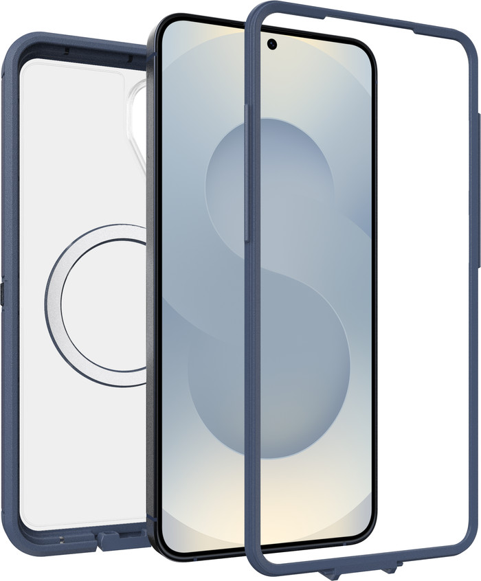 OtterBox Defender Samsung Galaxy S26 Plus Back Cover with Magnet Transparent Blue Belt front