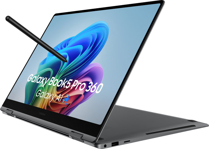 Samsung Galaxy Book5 Pro 360 OLED Copilot+ PC NP960QHA-KG3BE AZERTY côté droit