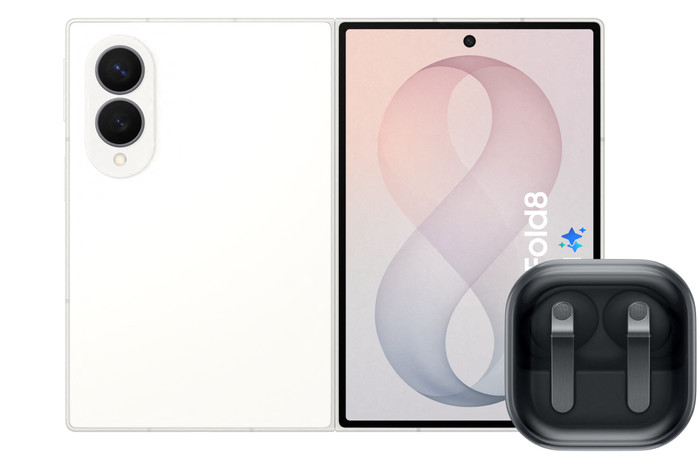 Samsung Galaxy Z Fold 8 256GB Wit 5G + Samsung Galaxy Buds4 Pro Zwart Main Image
