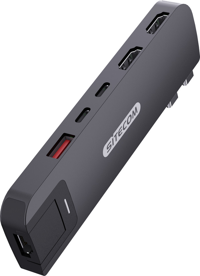 Sitecom MacBook Pro Multiport Hub 6-en-2 Noir Main Image