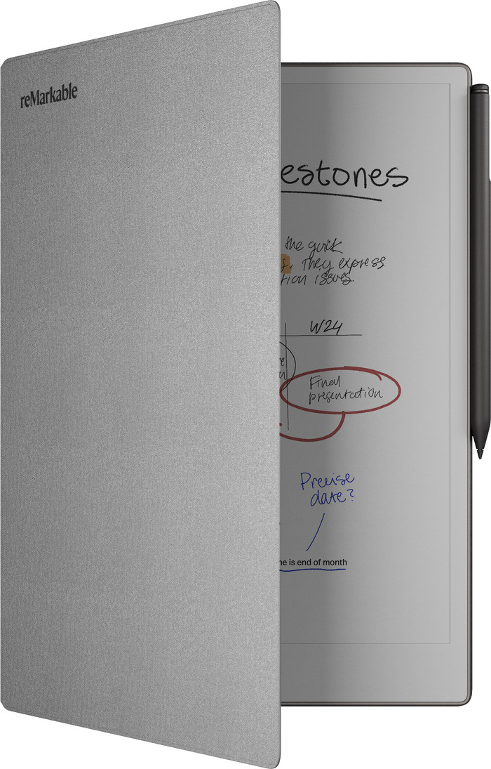 reMarkable Paper Pro Polymer Weave Book Folio Grijs Main Image