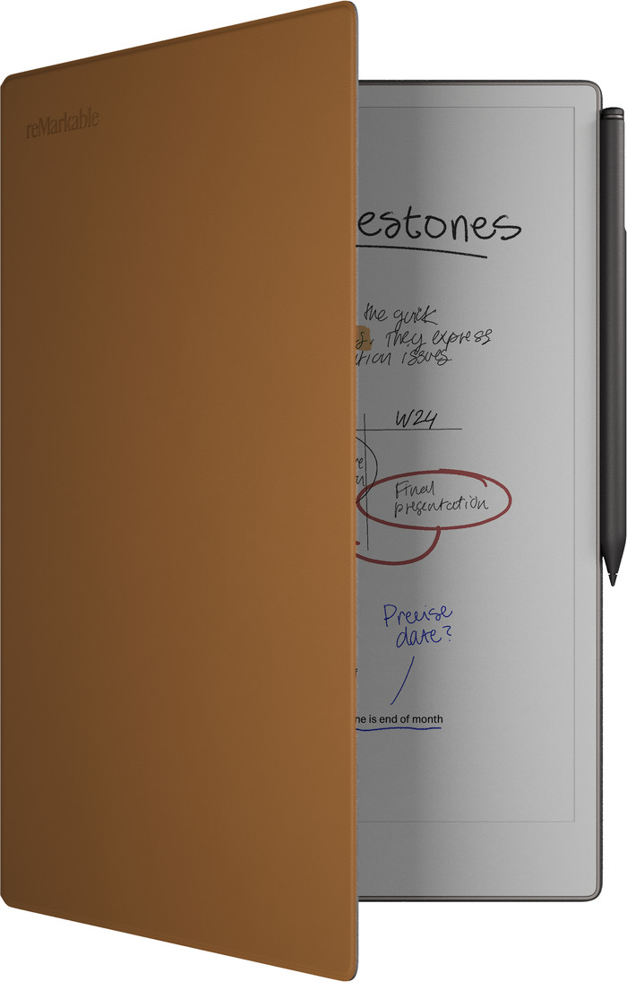 reMarkable Paper Pro Book Folio Bruin Leer Main Image