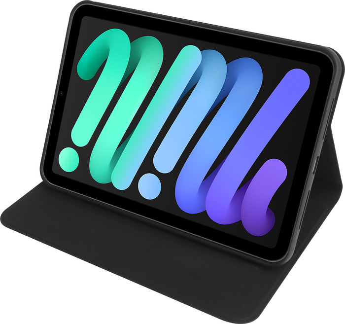 BlueBuilt Apple iPad Mini 7 (2024) Book Case Zwart linkerkant