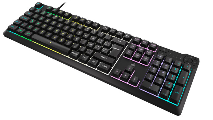 CORSAIR K55 Core RGB Gaming Keyboard AZERTY right side