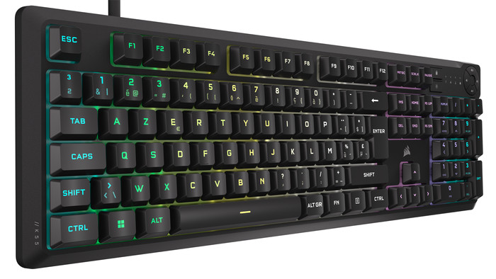 CORSAIR K55 Core RGB Gaming Keyboard AZERTY detail