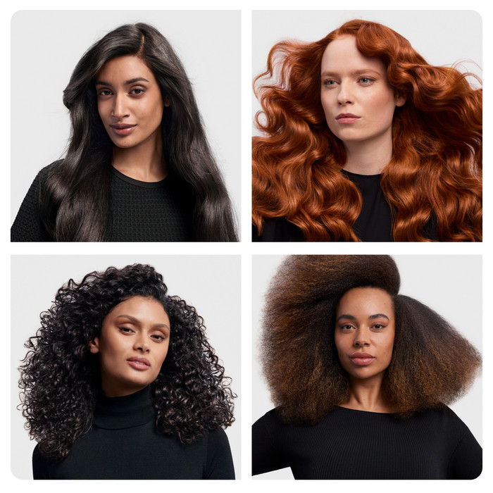 Dyson Airwrap i.d. Curly + Coily Céramique Patinée/Topaze produit à l'usage