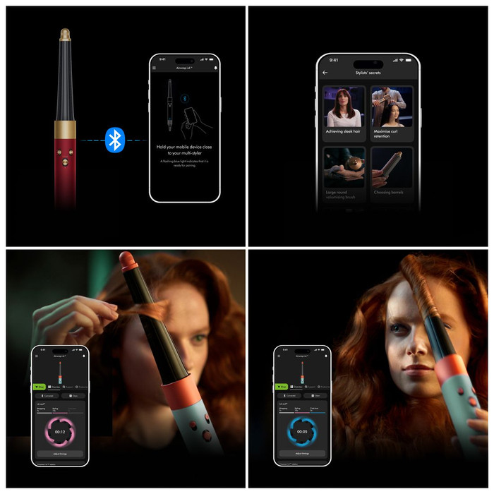 Dyson Airwrap i.d.Straight + Wavy Red Velvet/Or visuel fournisseur