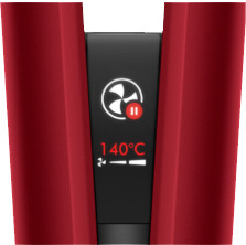 Dyson Airstrait Red Velvet/Goud detail