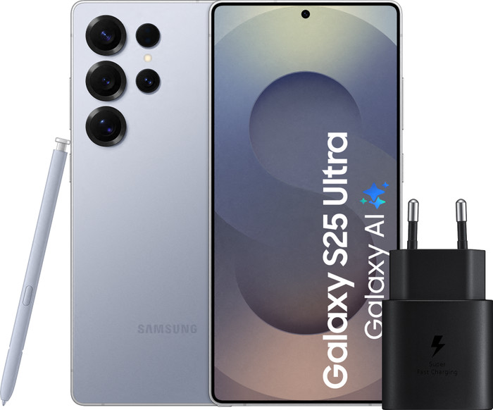 Samsung Galaxy S25 Ultra 1 To Argent 5G + Samsung Chargeur 25 Watts Noir Main Image