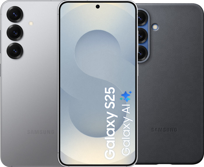 Samsung Galaxy S25 512GB Silver 5G + Samsung Kindsuit Back Cover Black Main Image