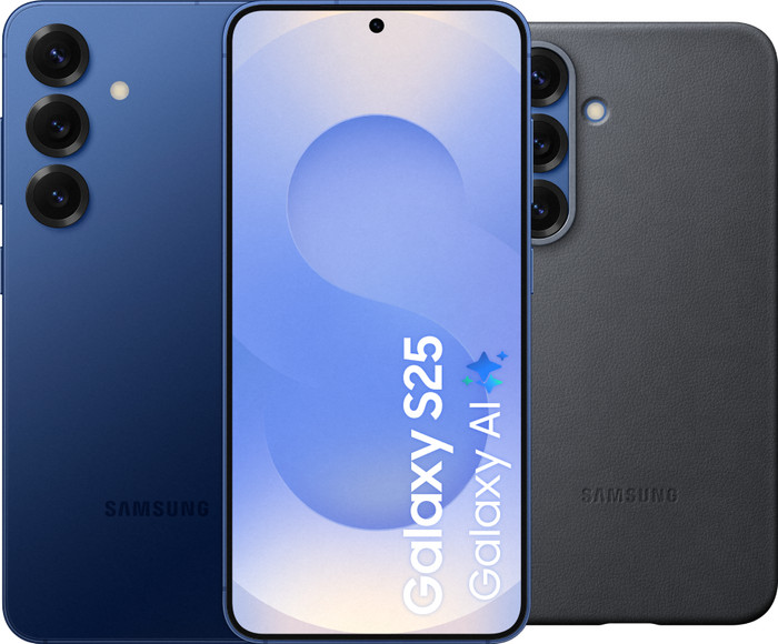 Samsung Galaxy S25 256GB Dark Blue 5G + Samsung Kindsuit Back Cover Black Main Image