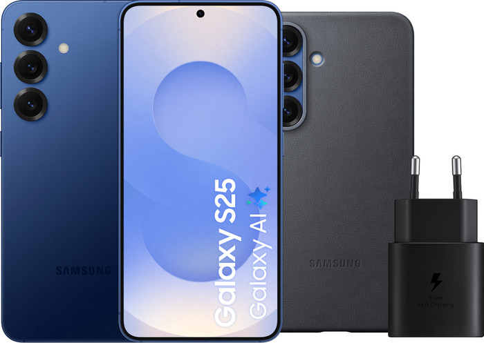 Samsung Galaxy S25 128GB Donkerblauw 5G + Accessoirepakket Main Image