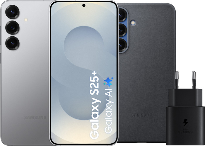Samsung Galaxy S25 Plus 512GB Zilver 5G + Accessoirepakket Main Image