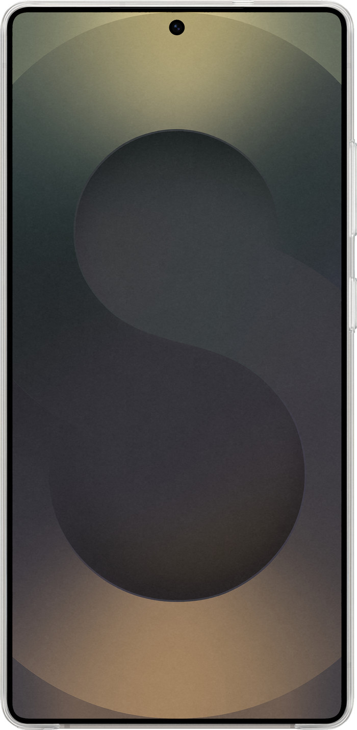 Samsung S25 Ultra Standing Grip Back Cover Zwart voorkant