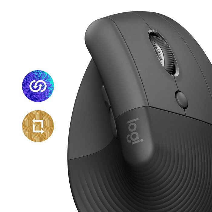 Logitech Lift Souris ergonomique verticale Gauche Noir visuel fournisseur