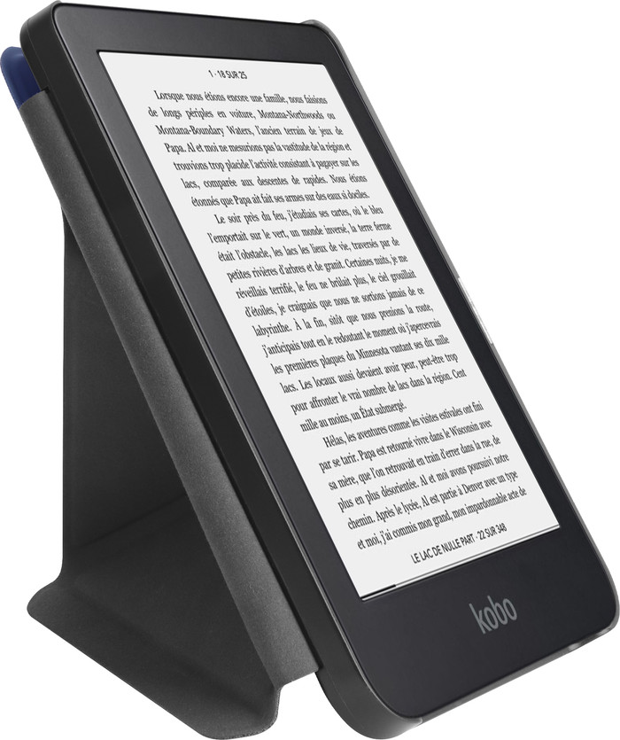 BlueBuilt Kobo Clara BW / Colour Book Case Blauw detail