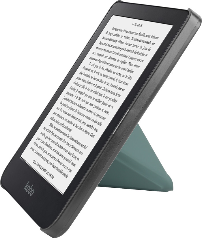 BlueBuilt Kobo Clara BW/Colour Book Case Green detail