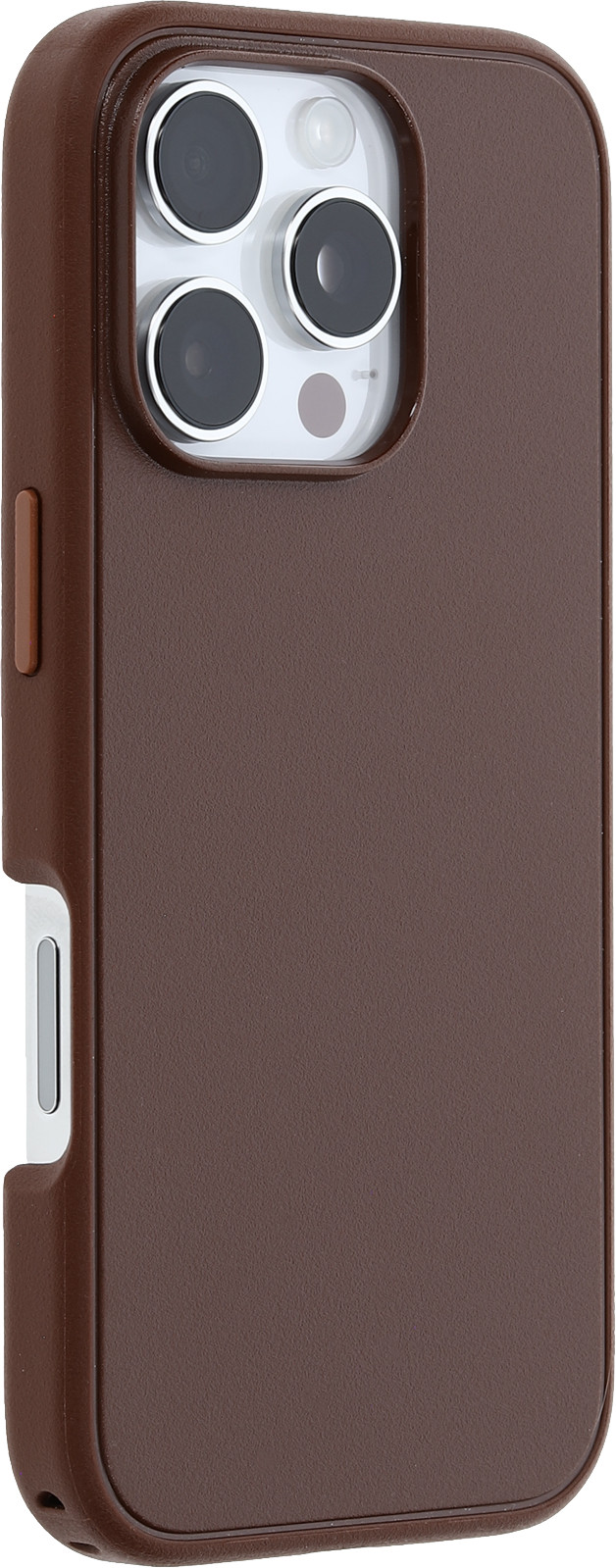 Otterbox Symmetry Apple iPhone 16 Pro Back Cover met MagSafe Magneet Bruin rechterkant