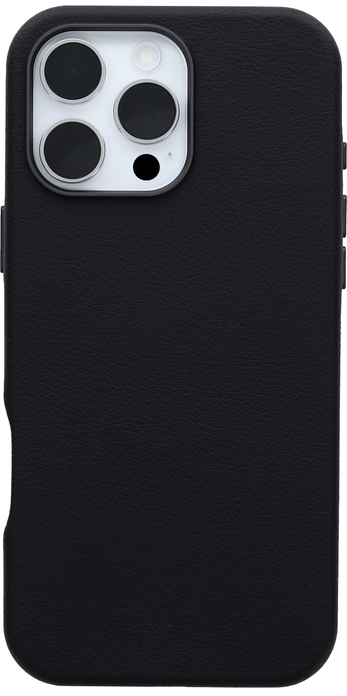 Otterbox Symmetry Apple iPhone 16 Pro Max Back Cover met MagSafe Magneet Leer Zwart Main Image