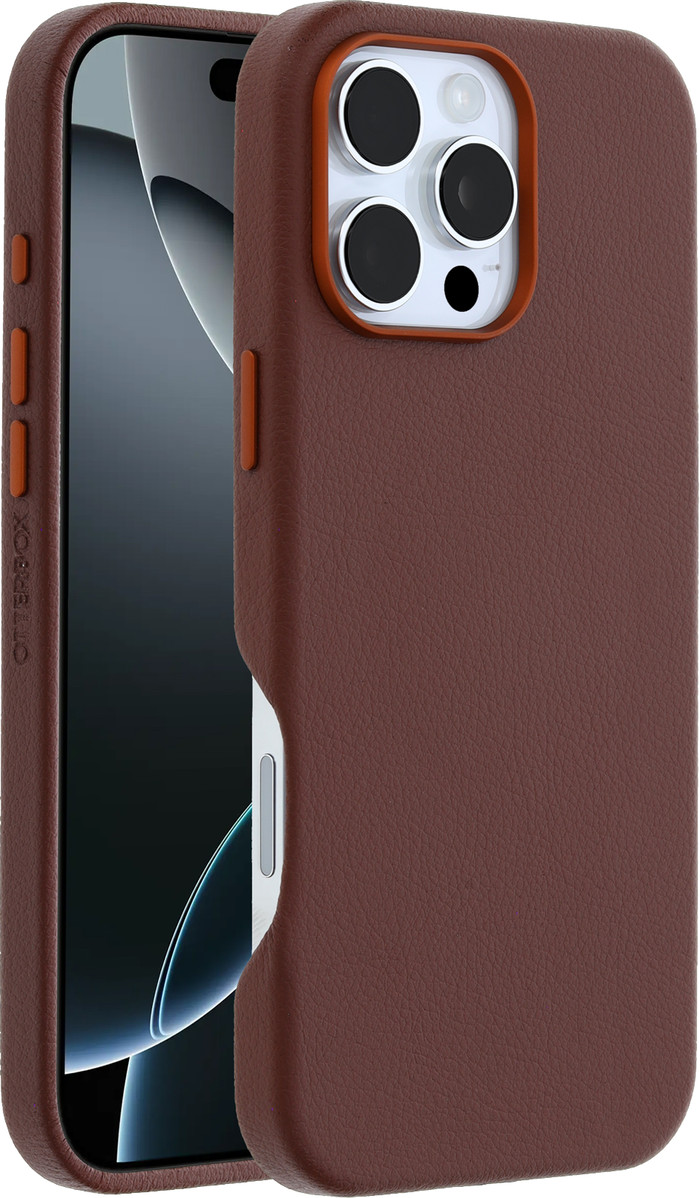 Otterbox Symmetry Apple iPhone 16 Pro Max Back Cover avec Aimant MagSafe Cuir Brun visuel fournisseur