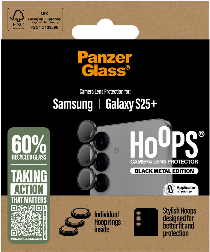 PanzerGlass Hoops Samsung Galaxy S25 Plus Protège-objectif Verre emballage