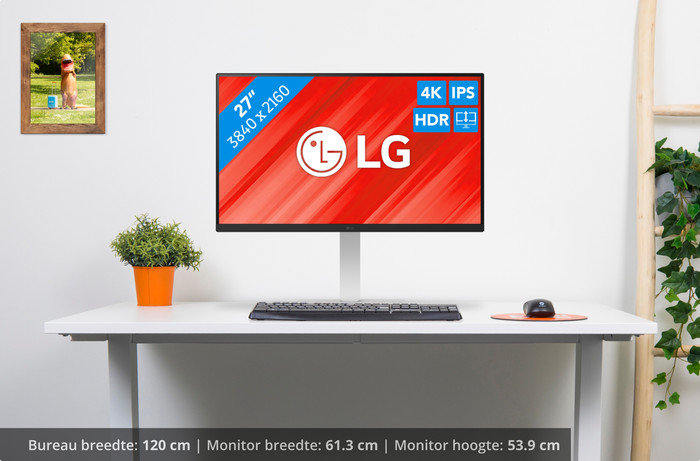 LG 27US550-W achterkant