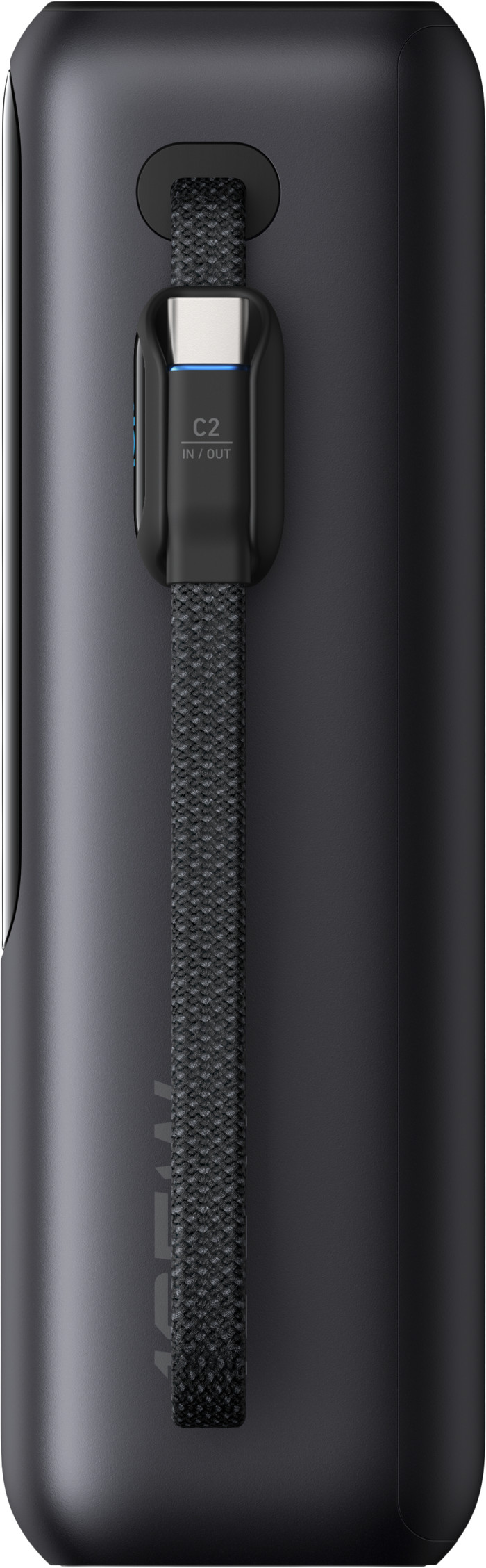 Anker Power Bank 25,000mAh with Fast Charging Black left side