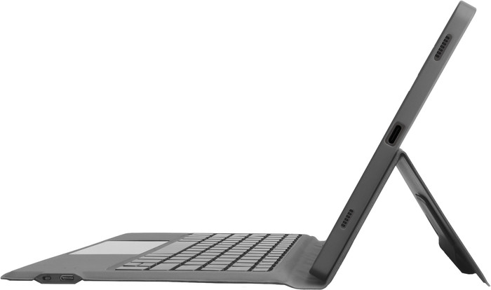 Samsung Galaxy Tab S10 FE 10.9 inches 256GB WiFi and 5G Gray + Keyboard Cover AZERTY right side