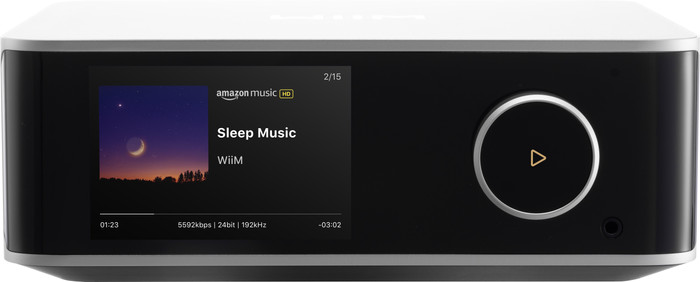 WiiM Ultra Silver front