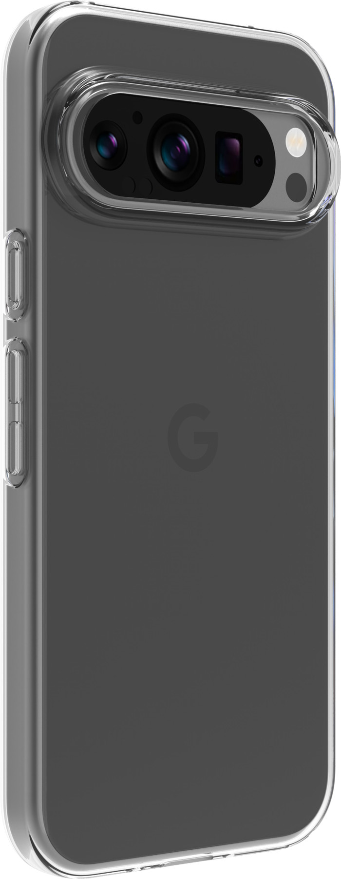 BlueBuilt Google Pixel 9/9 Pro Back Cover Transparent côté gauche