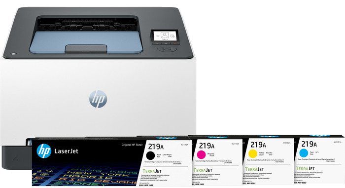 HP Color LaserJet 3202dw + 1 Set de Toners Supplémentaires Main Image