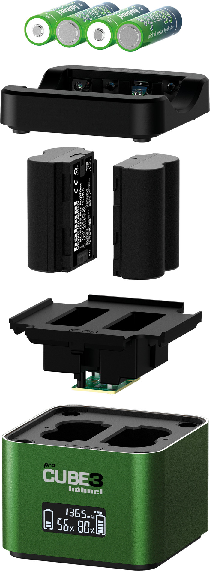 Hähnel ProCube3 Fujifilm binnenkant