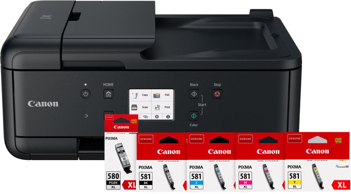 Canon PIXMA TR7650 + 1 Set de Cartouches XL Supplémentaires Main Image