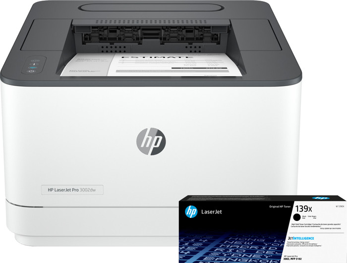 HP LaserJet Pro 3002dw + 1 Toner Noir XL Supplémentaire Main Image