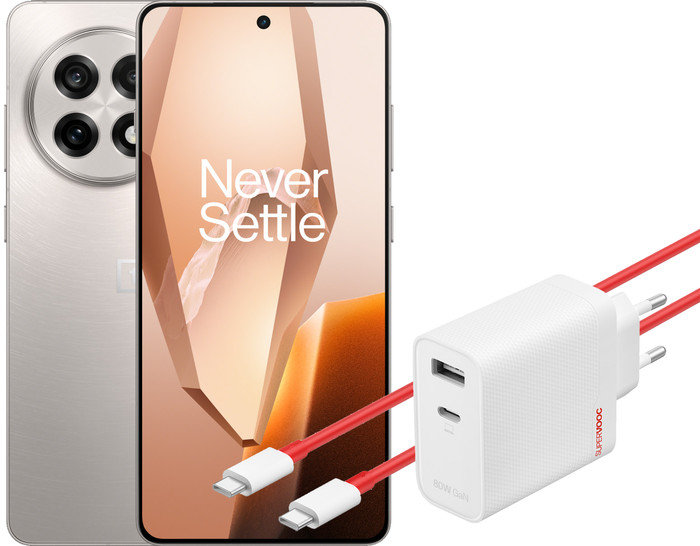 OnePlus 13R 256 Go Blanc 5G + OnePlus Chargeur SuperVOOC 80 W avec 2 Ports Main Image