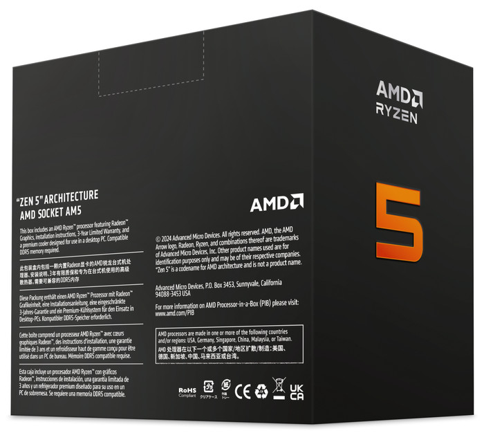 AMD Ryzen 5 9600X achterkant