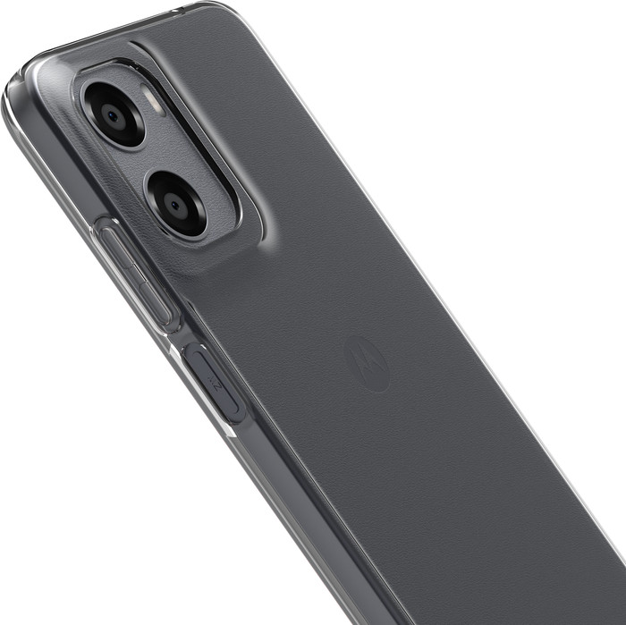 Just in Case Soft Design Motorola Moto E15 Back Cover Transparent dessous