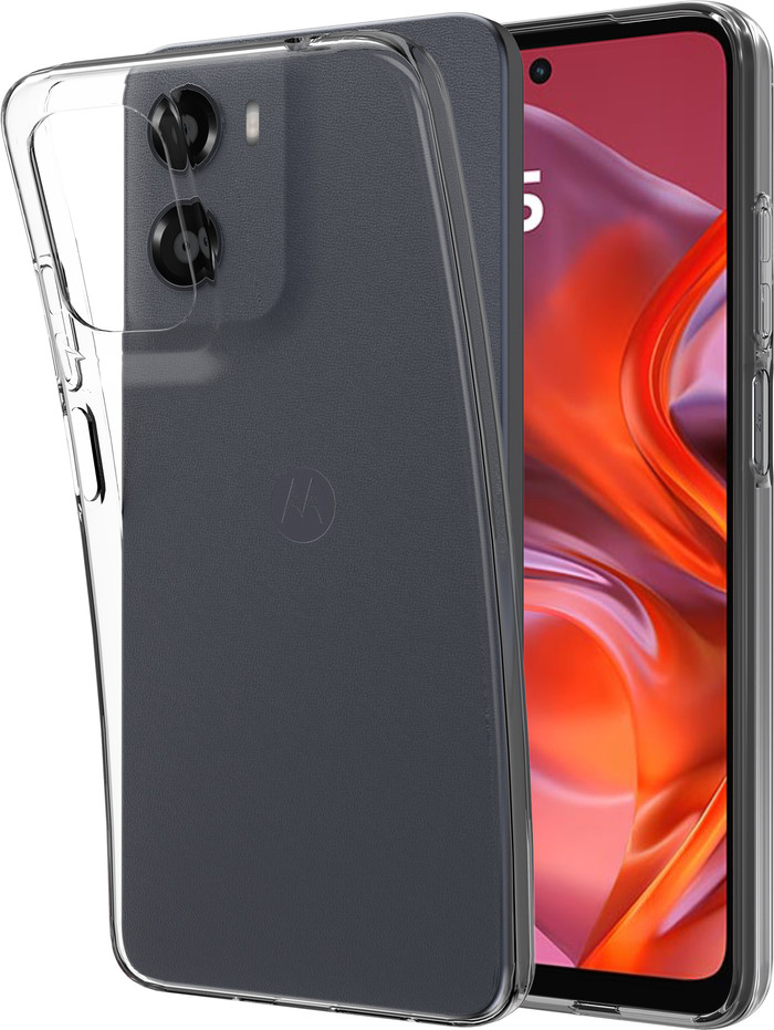 Just in Case Soft Design Motorola Moto E15 Back Cover Transparent produit composé
