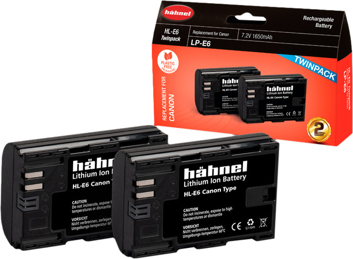 Hähnel HL-E6n (2x) packaging