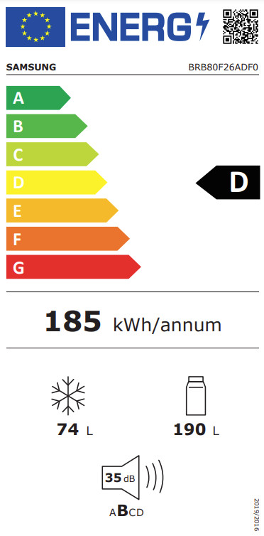 Samsung BRB80F26ADF0EF energielabel