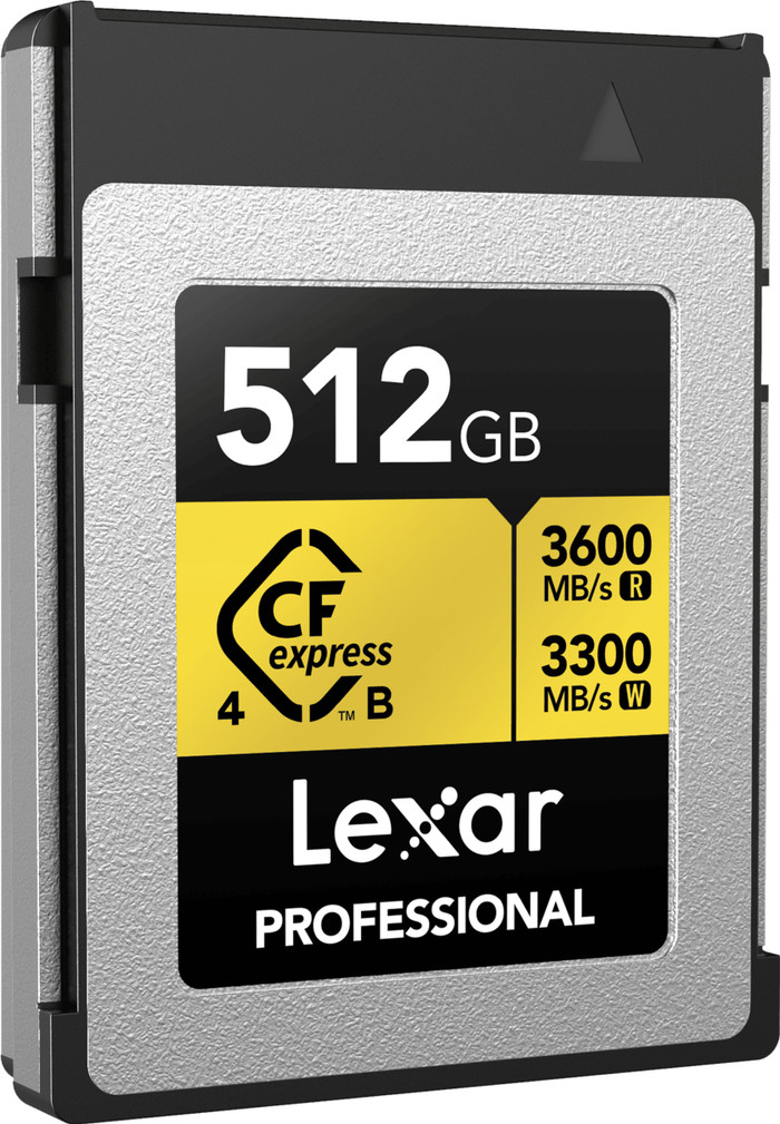 Lexar Professional GOLD 4.0 512GB CFexpress Type B voorkant
