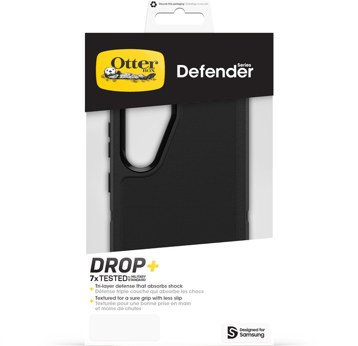 Otterbox Defender Samsung Galaxy S25 Back Cover Zwart verpakking