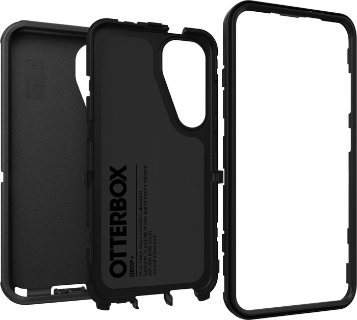 Otterbox Defender Samsung Galaxy S25 Back Cover Zwart voorkant