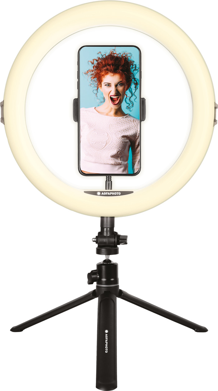 AgfaPhoto 11-inch Ring Light + Remote product in use