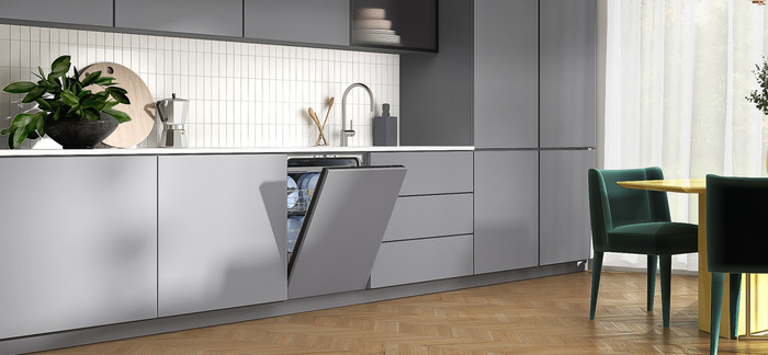 Samsung DW60DG760B00U1 product in use