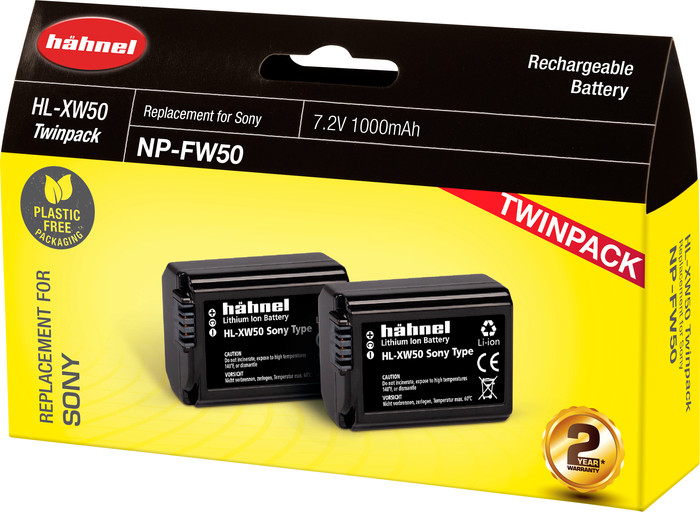 Hähnel HL-XW50 (2x) emballage