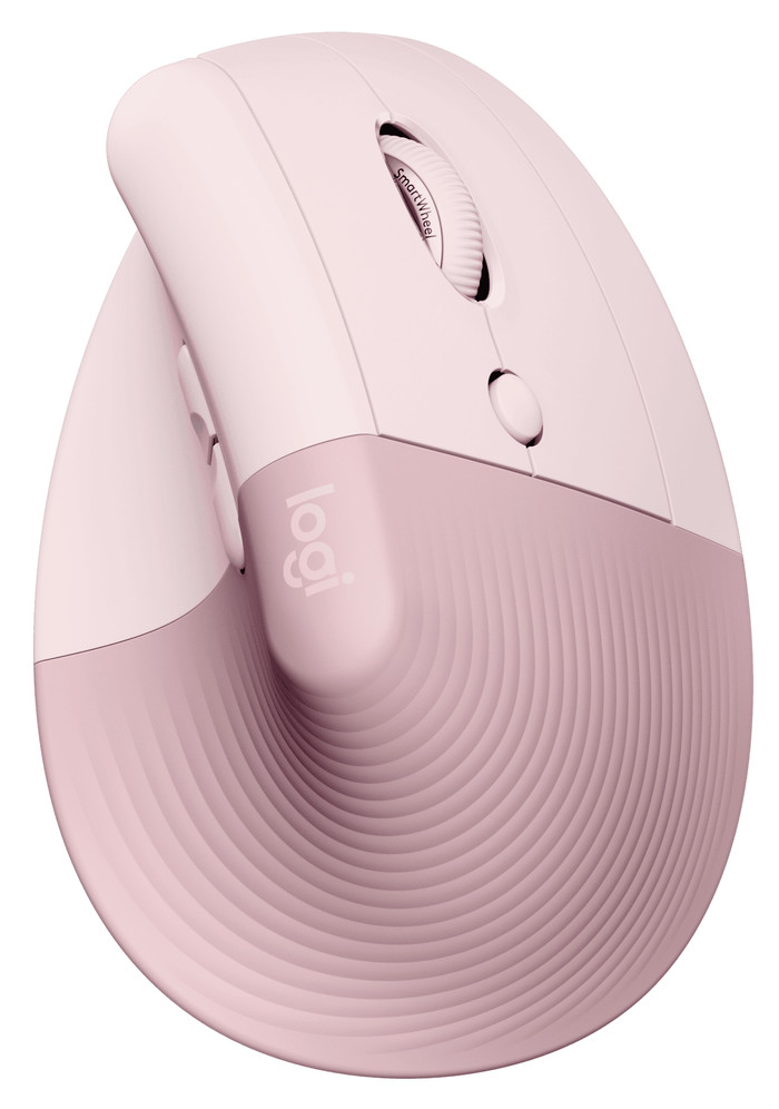 Logitech Lift Vertical Ergonomic Mouse Pink Main Image